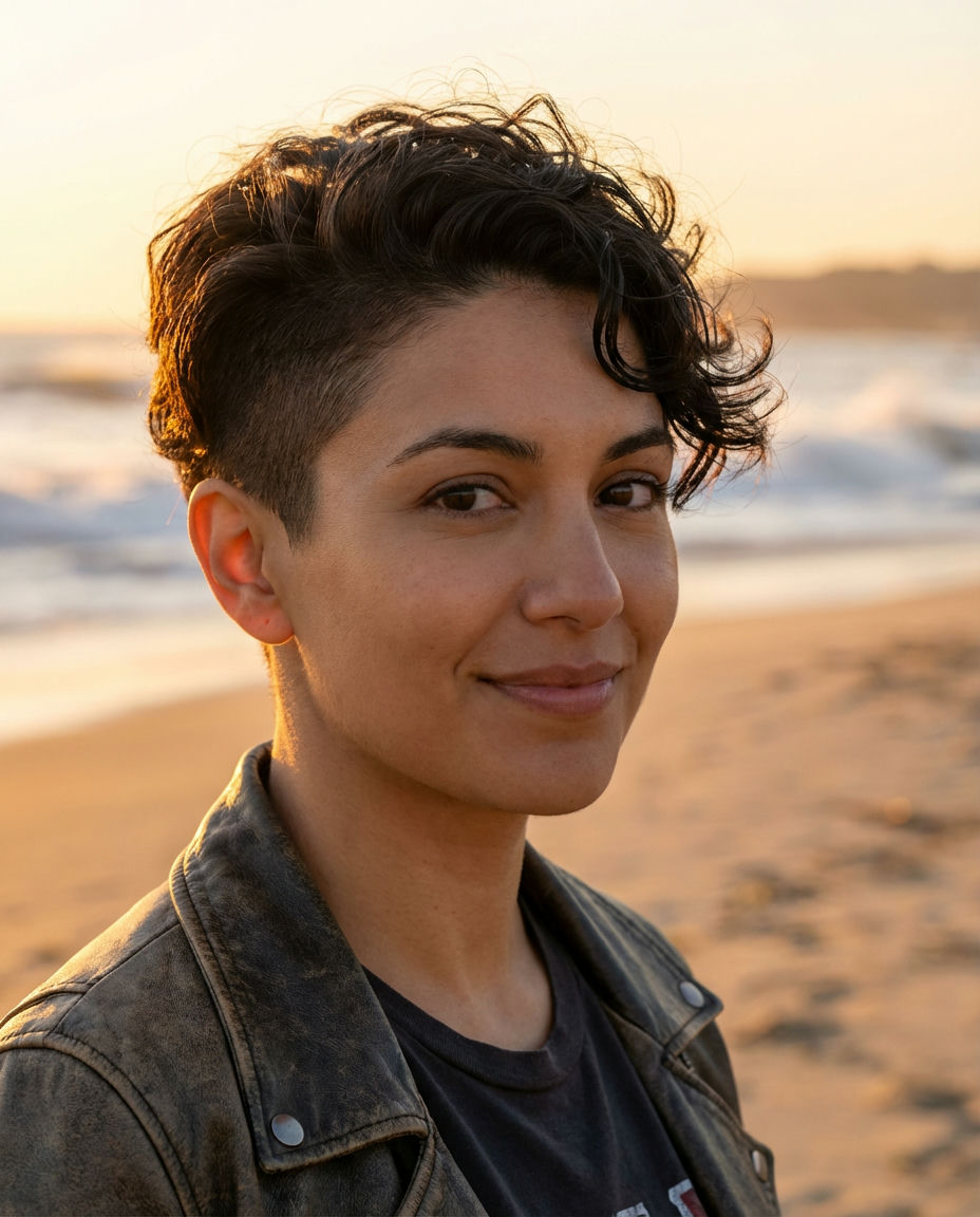 Shaved Side Pixie: Rebellious Chic for Edgy Vibes