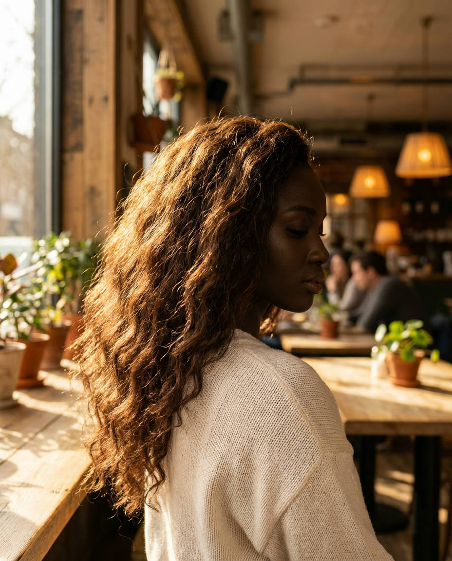 Sunlit Chestnut Brown for Beach-Ready Waves