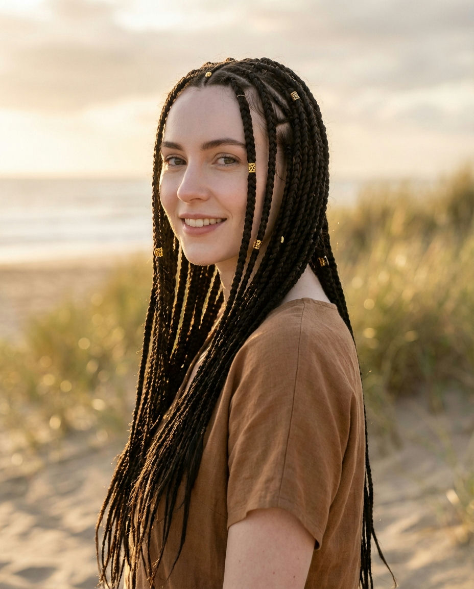 Elegant Bohemian Fulani Braids for Special Occasions