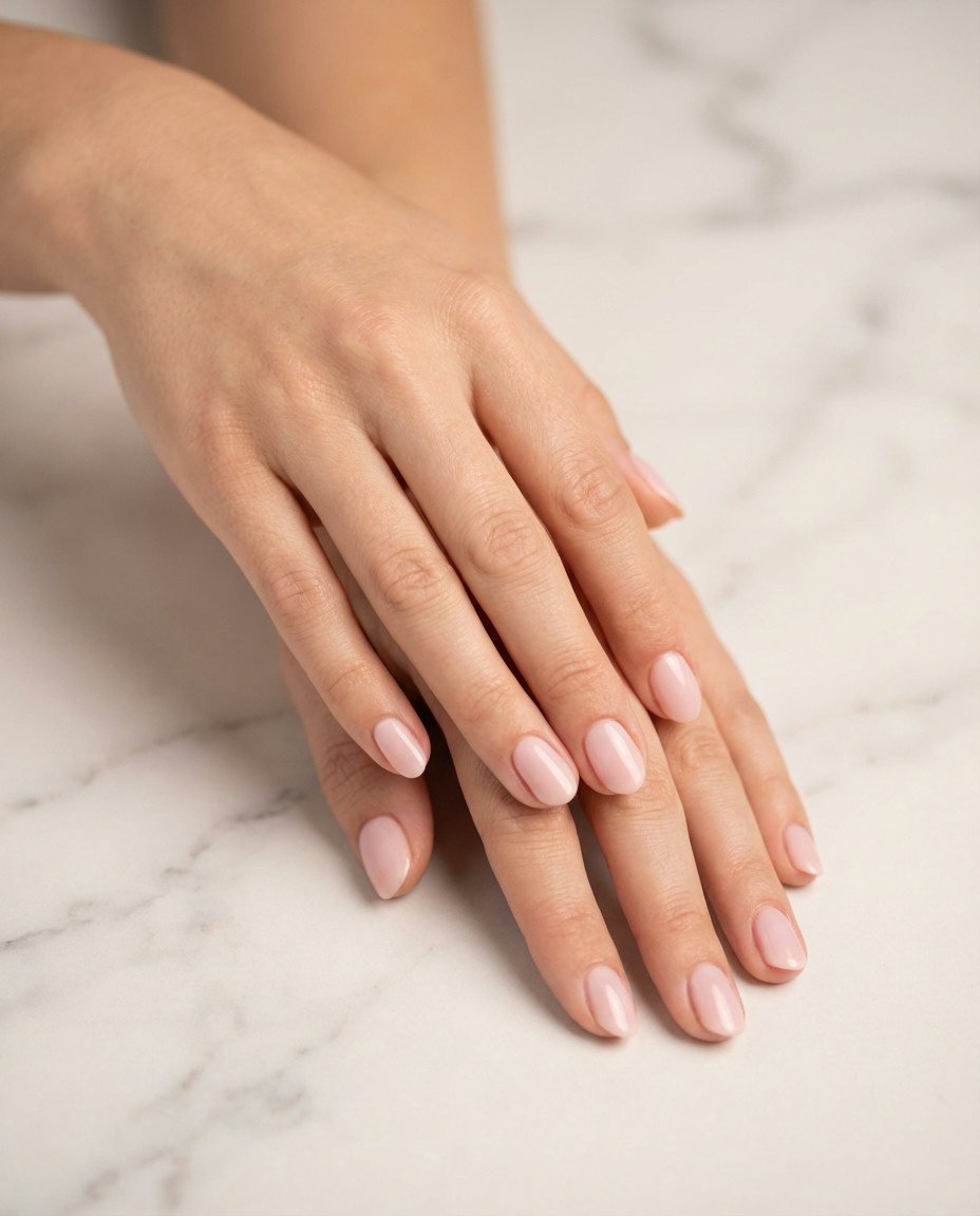 Deep Burgundy Autumn Almond Nails Refined Elegance