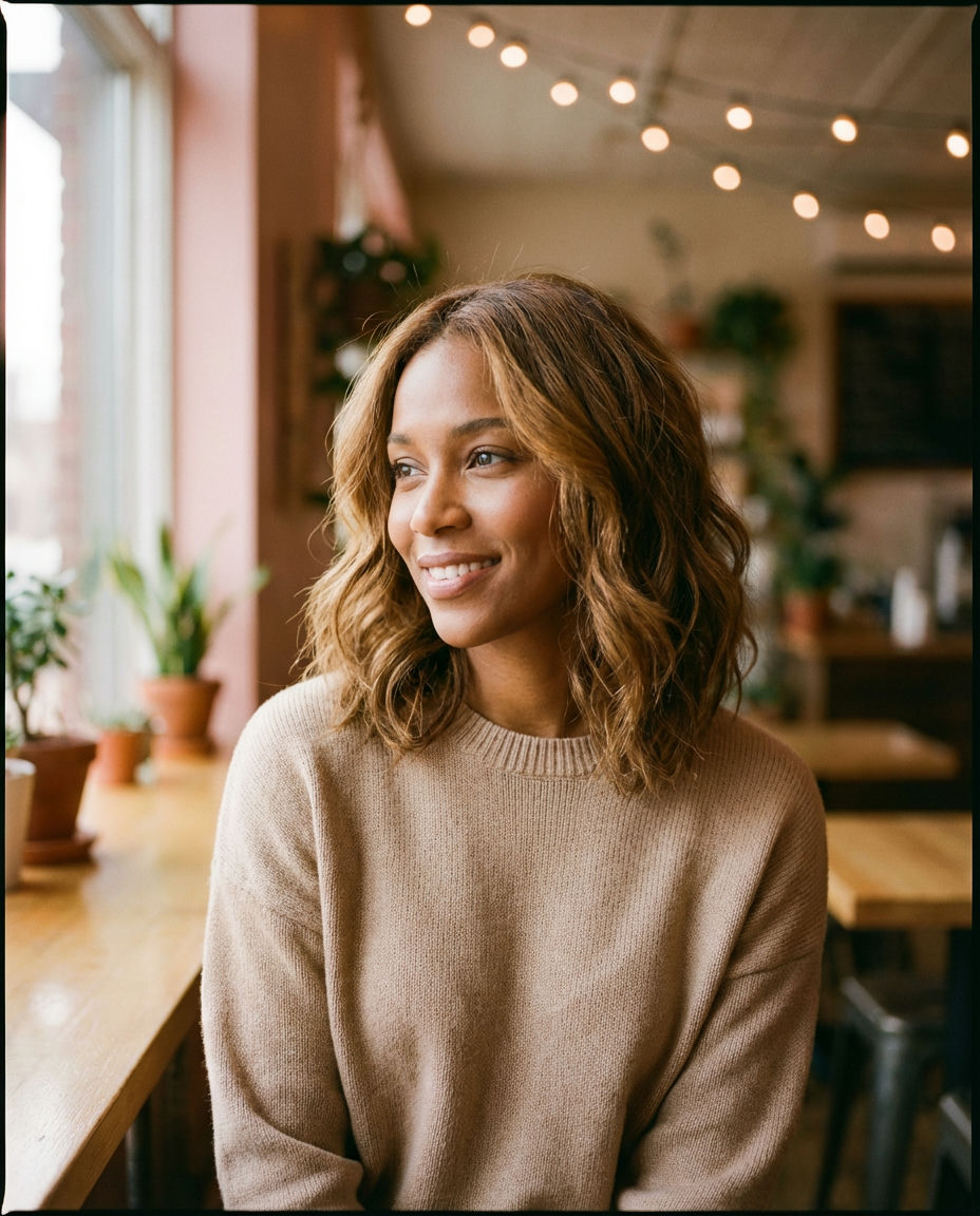 Bronzed Honey Brown Lob