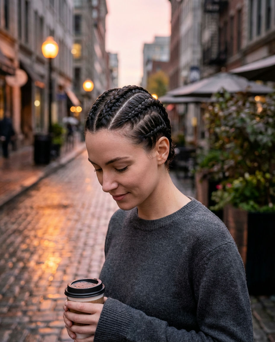 Braided Headband with Loose Hair