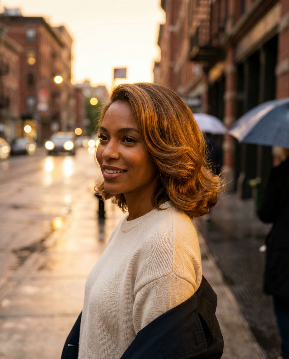 Voluminous Side-Swept Bob