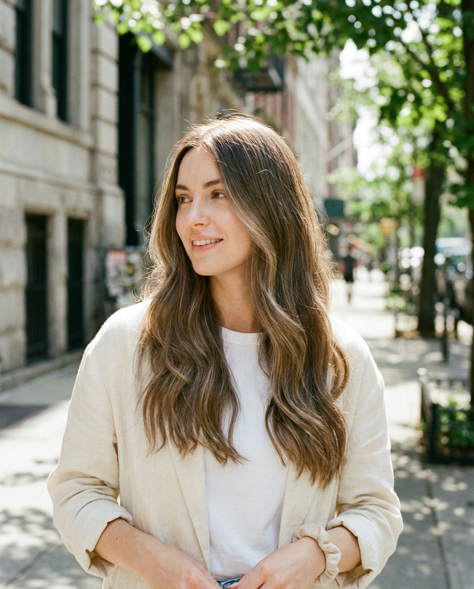 Smoky Ash Brown Balayage