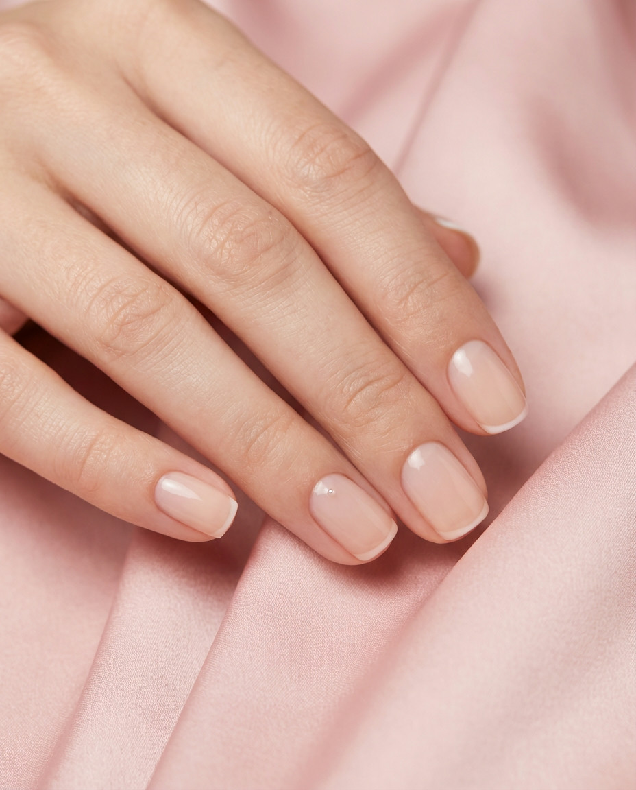 Refined Barely There Elegant Engagement Nail Art