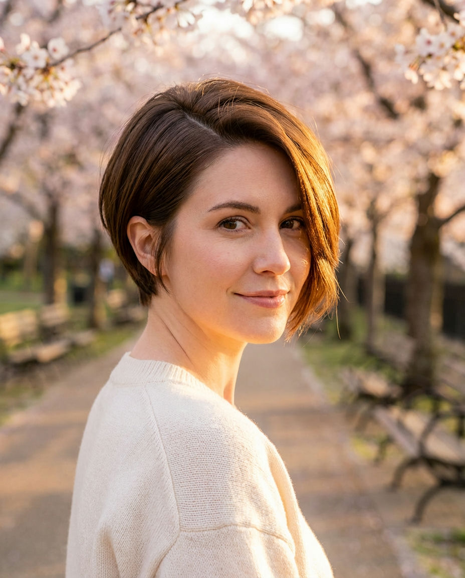 Asymmetrical Pixie Haircut for Contemporary Chic Vibes