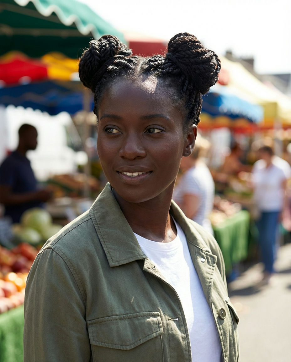 Half-Up Knot Bun