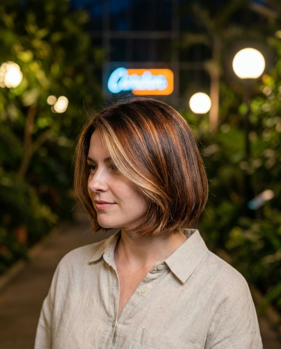 Calico Canvas Creativity: Short Hair Dye Masterpiece
