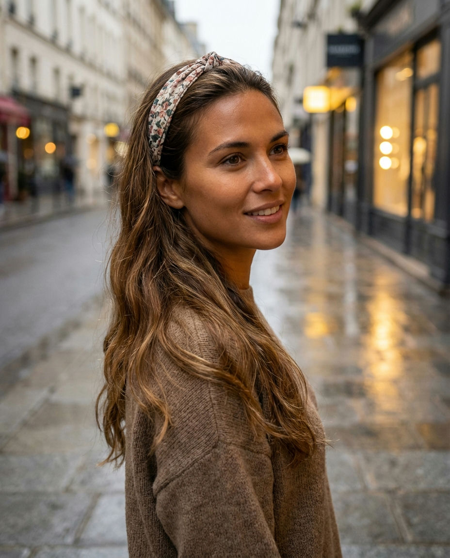 Messy Bun with Side Bangs