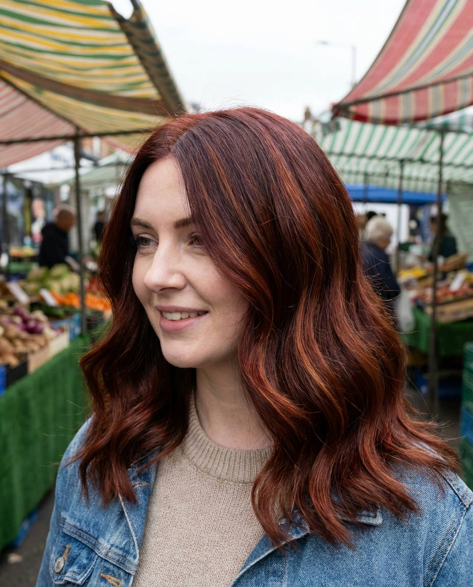 Fawn Brown Lowlights Creating Depth in Brunette Hair