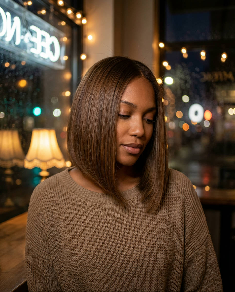 Subtle Ombre Blonde Bob