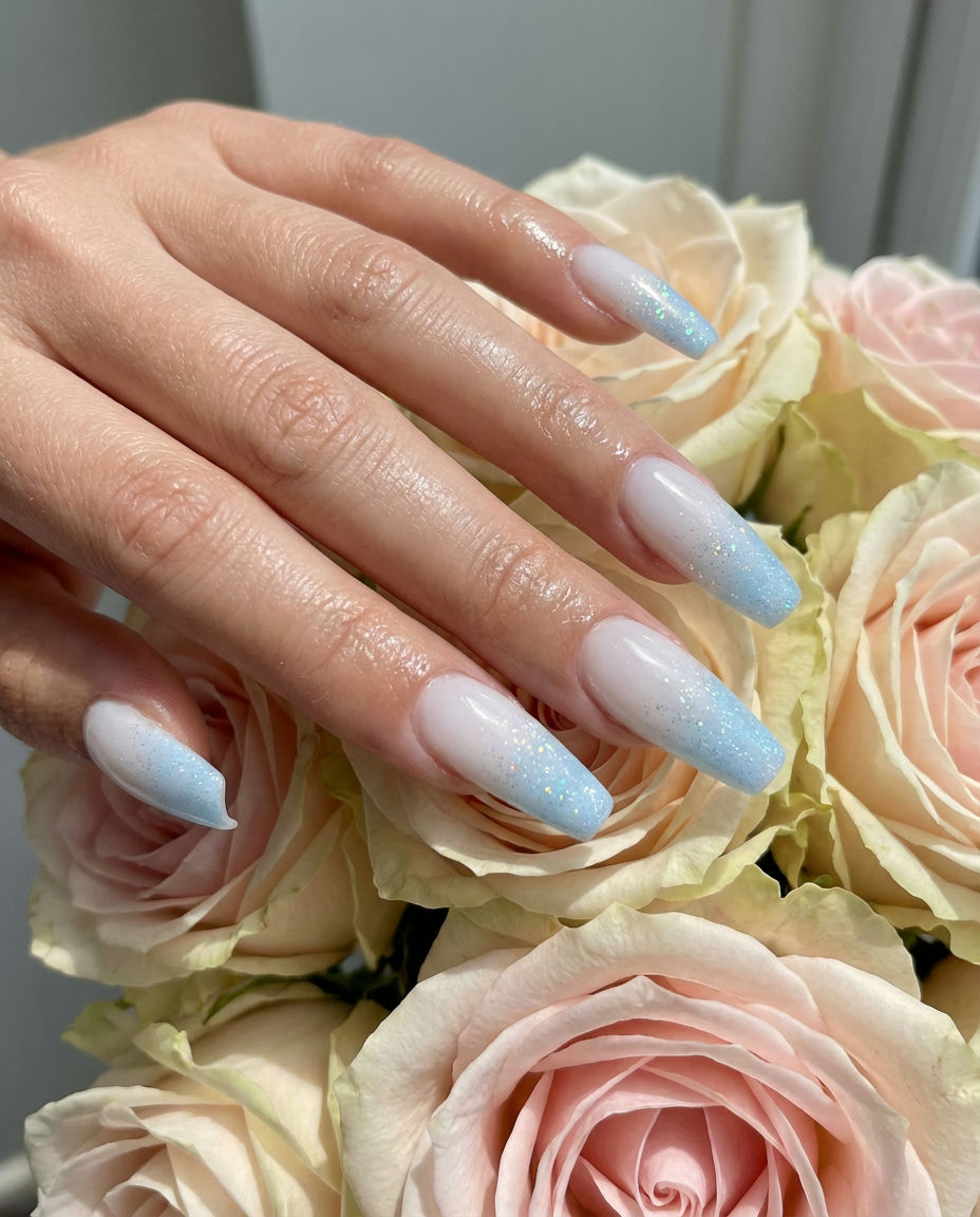 Autumn Foliage on Oval Nails