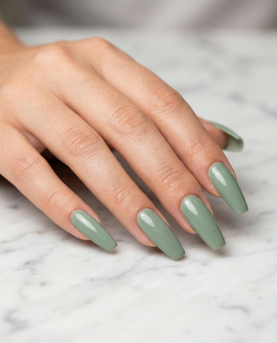 Single Accent Nail with Micro-Crystals