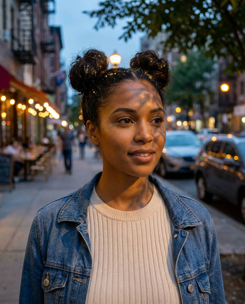 Double French Braids with Embellishments