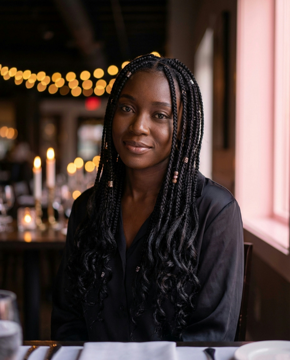 Fulani Braids with Undercut Edgy Statement
