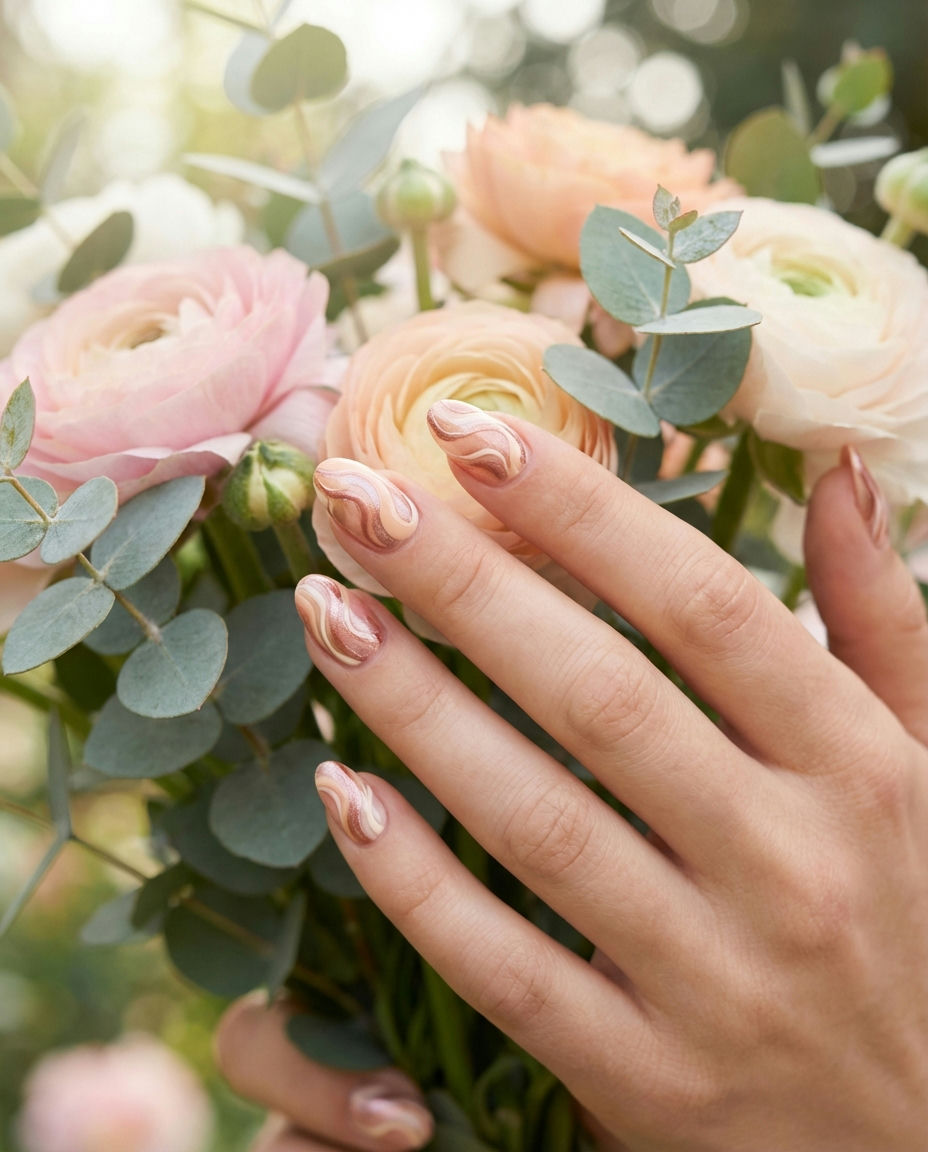 Holographic Gel Nails for a Sci-Fi Inspired Look