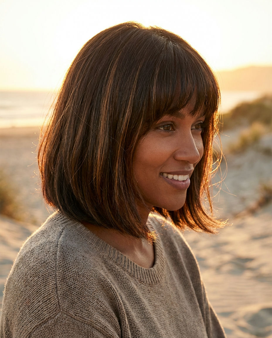 Textured Wavy Shaggy Bob