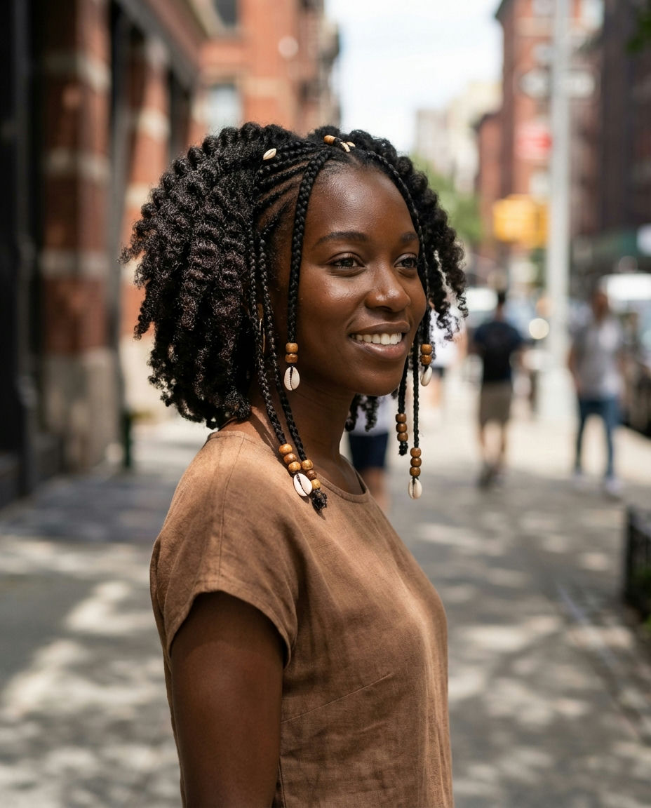 Cute Intricate Fulani Braids for Natural Hair