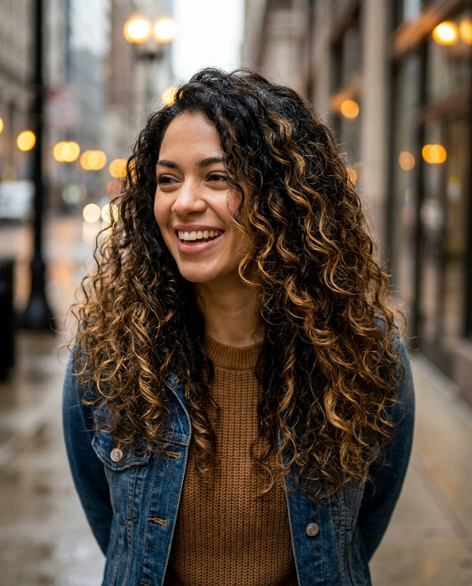 Modern Shag Haircut with Dynamic Ash Brown Accents