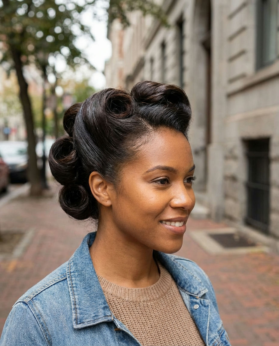 Slick Back Low Bun