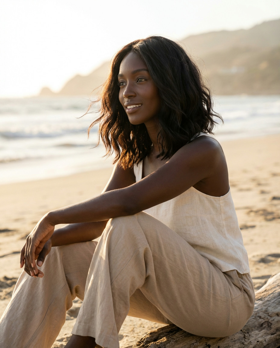 Playful Open Wavy Lob