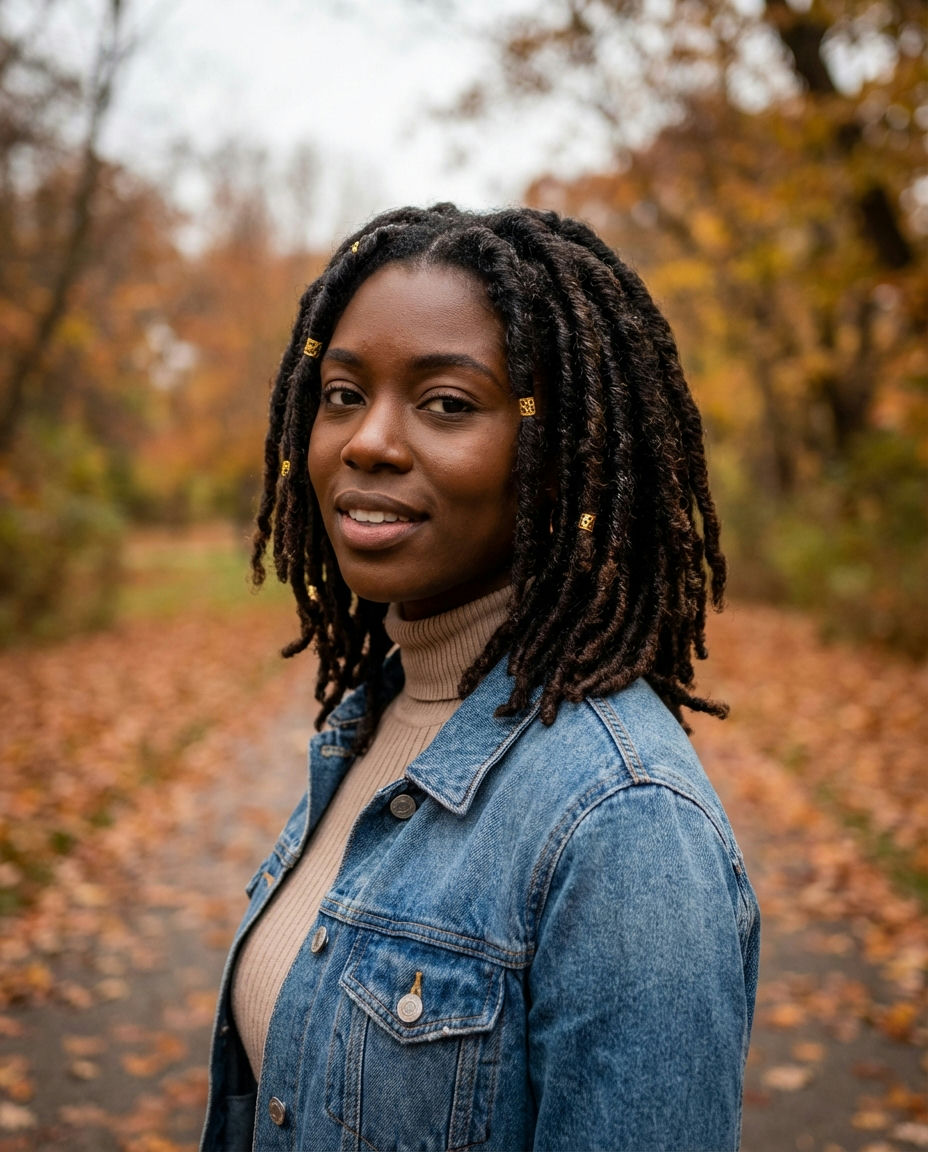 Mid-Length Free-Form Locs
