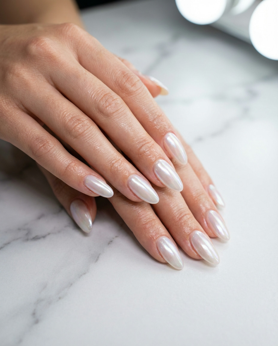 Sheer Nude with Microfrench Tip