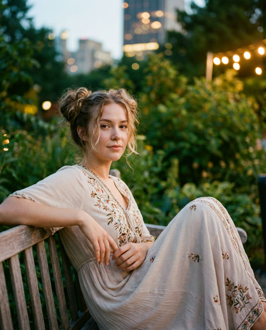 The Korean Trend: Half-Up Messy Bun