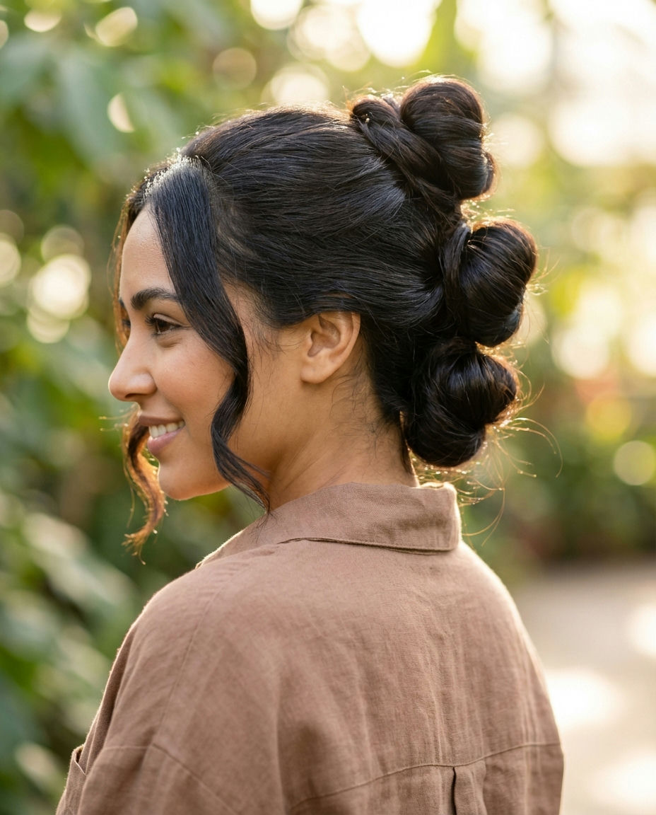 Twisted Double Buns