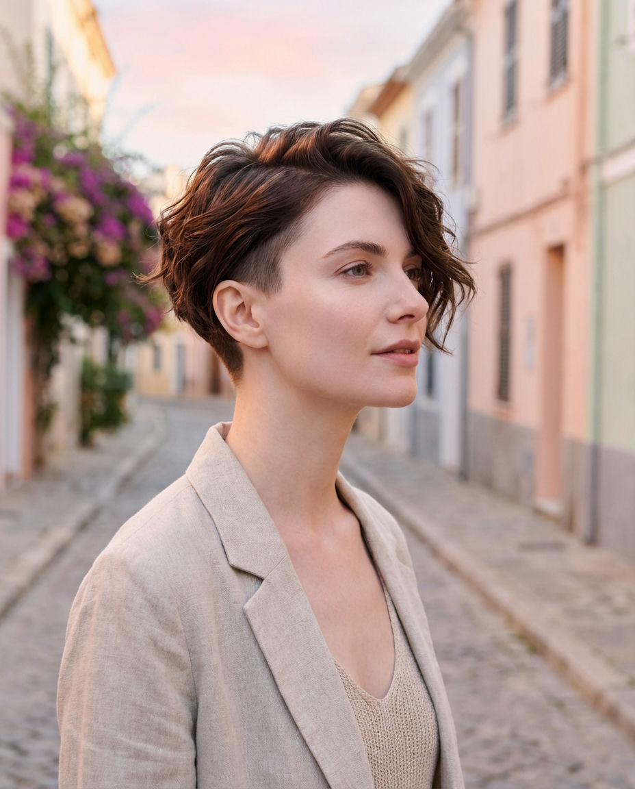 Sleek Layered Lob for Shoulder Length
