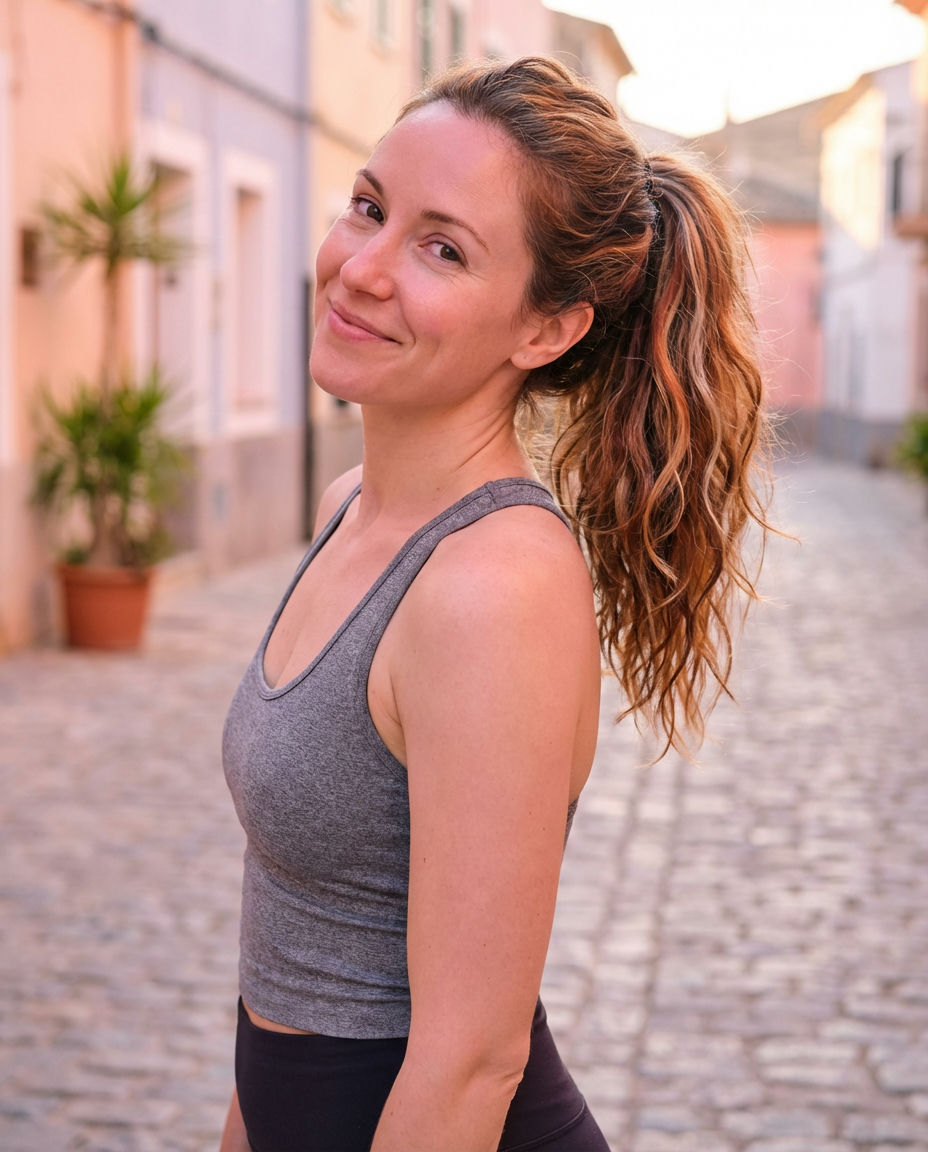 Playful Calico Streaks: Fun for Gym Workouts
