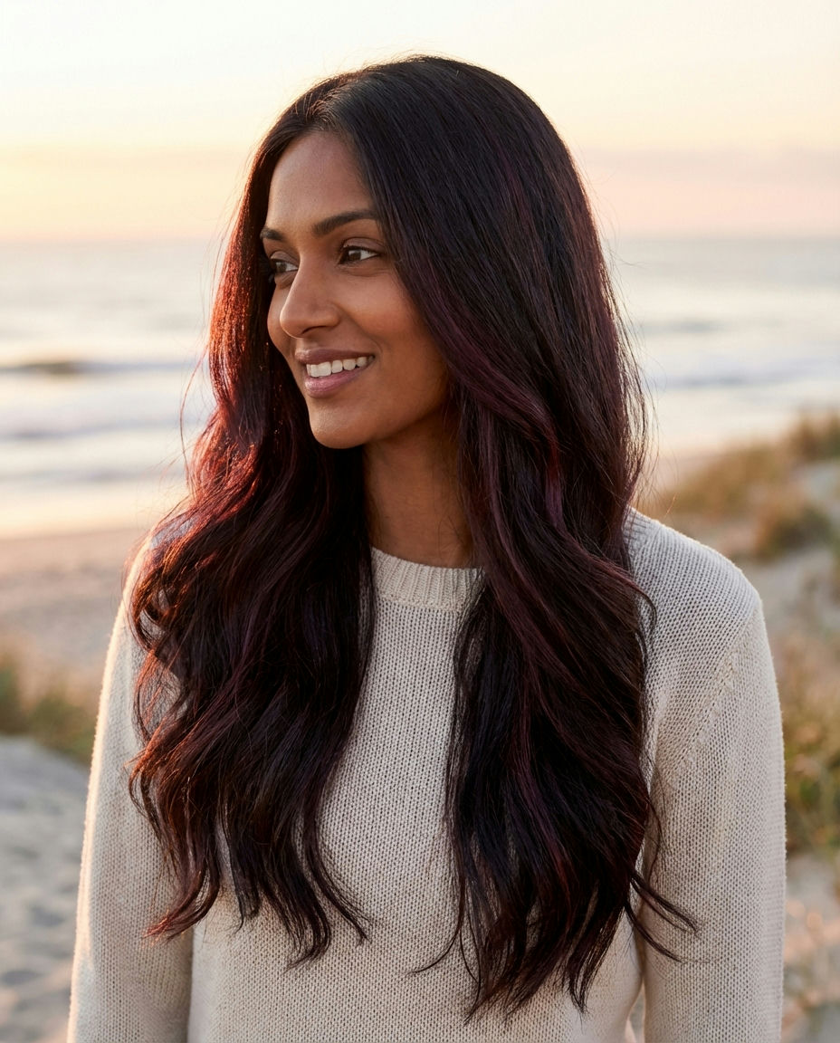 Toasted Almond Balayage for Casual Brunette Looks