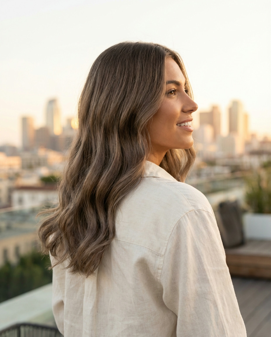 Ash Brown with a Hint of Silver