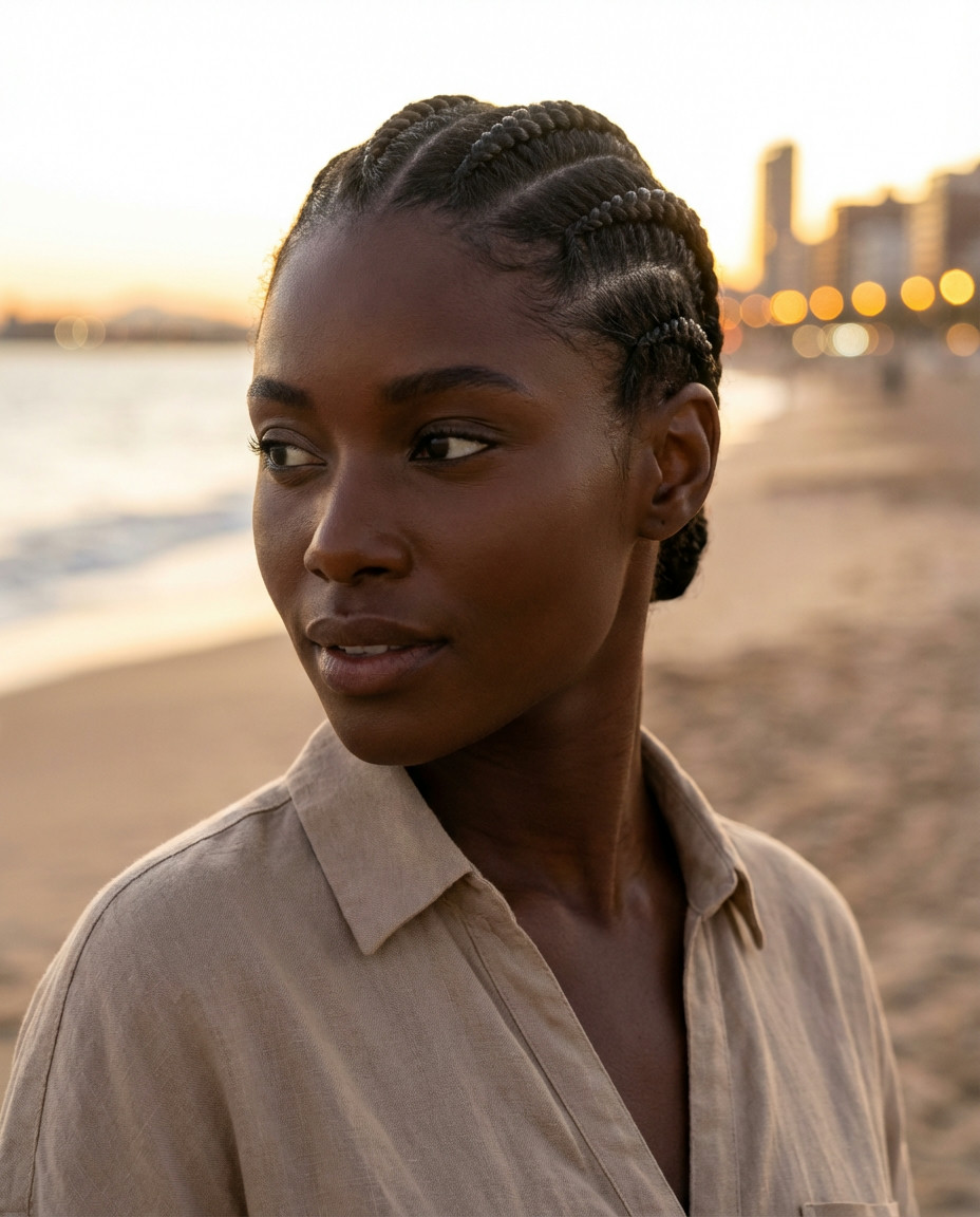 Accessorized Micro Cornrows