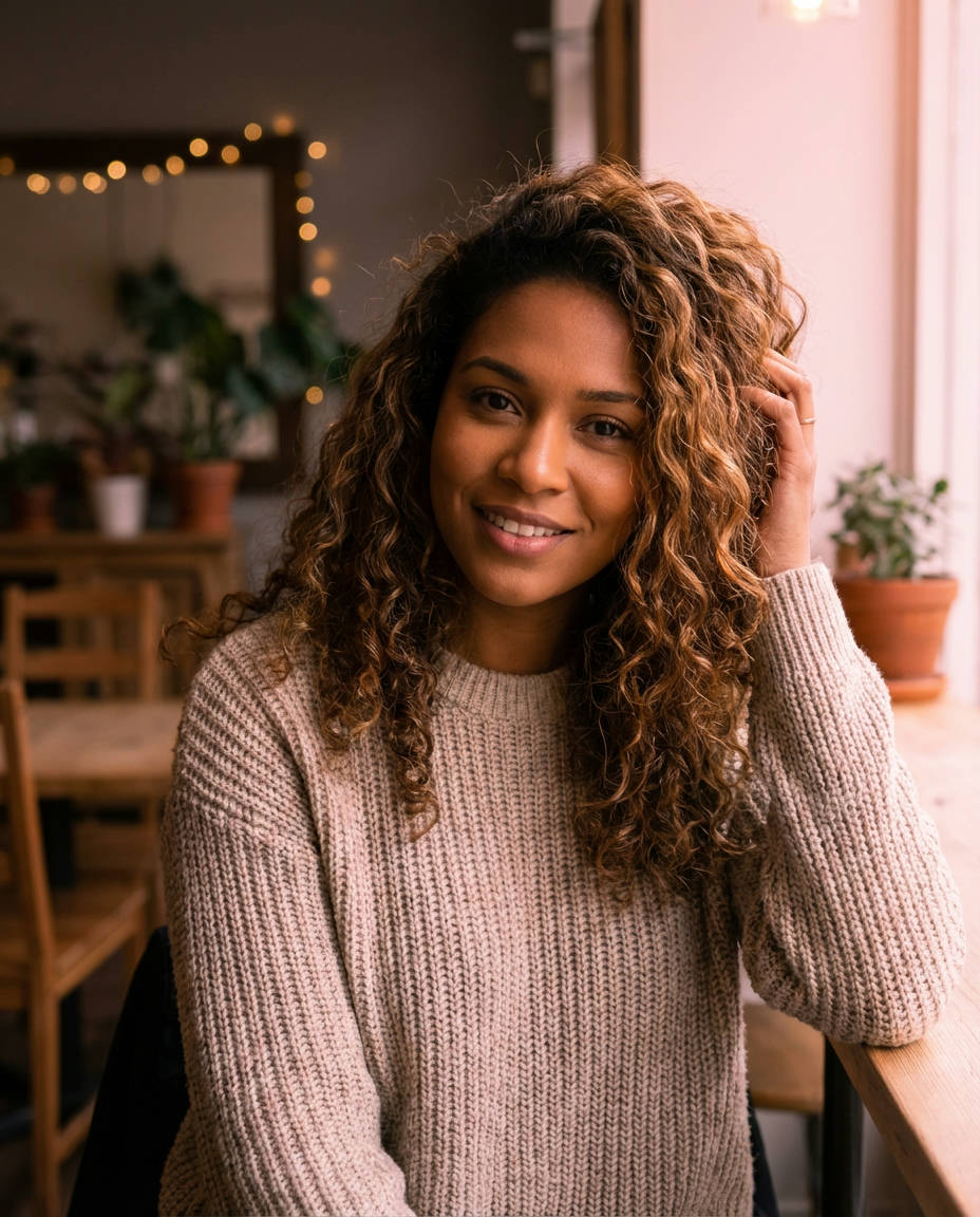 Dimensional Brunette with Sun-Kissed Summer Highlights