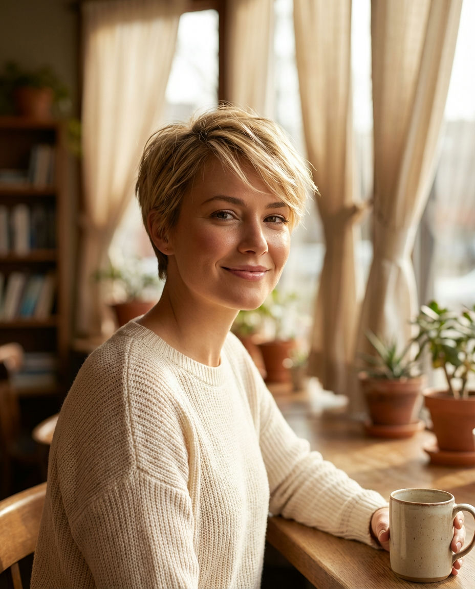 Blonde Pixie: Sun-Kissed Radiance for Vibrant Hair Lengths