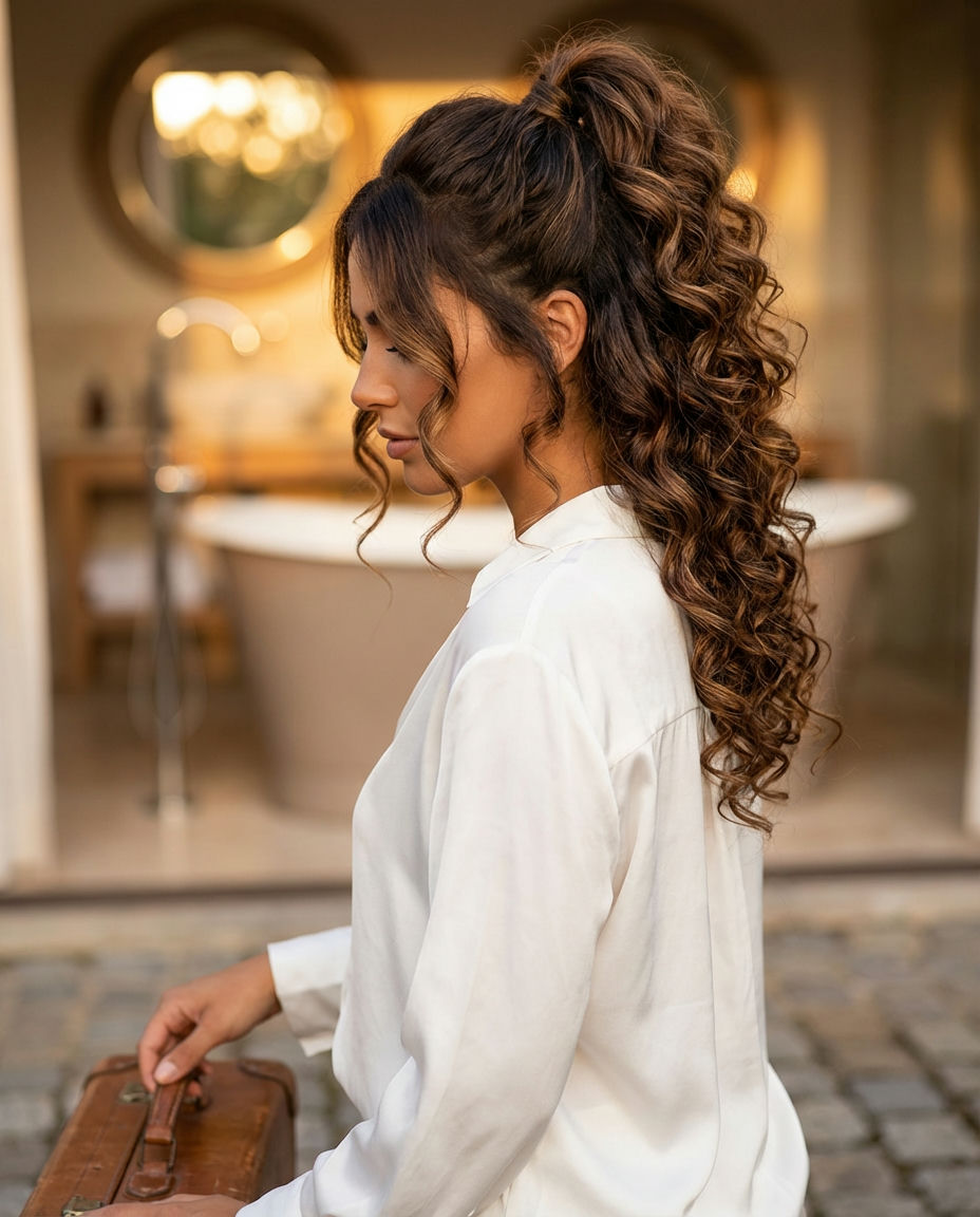 Mini Braids and Loose Curls