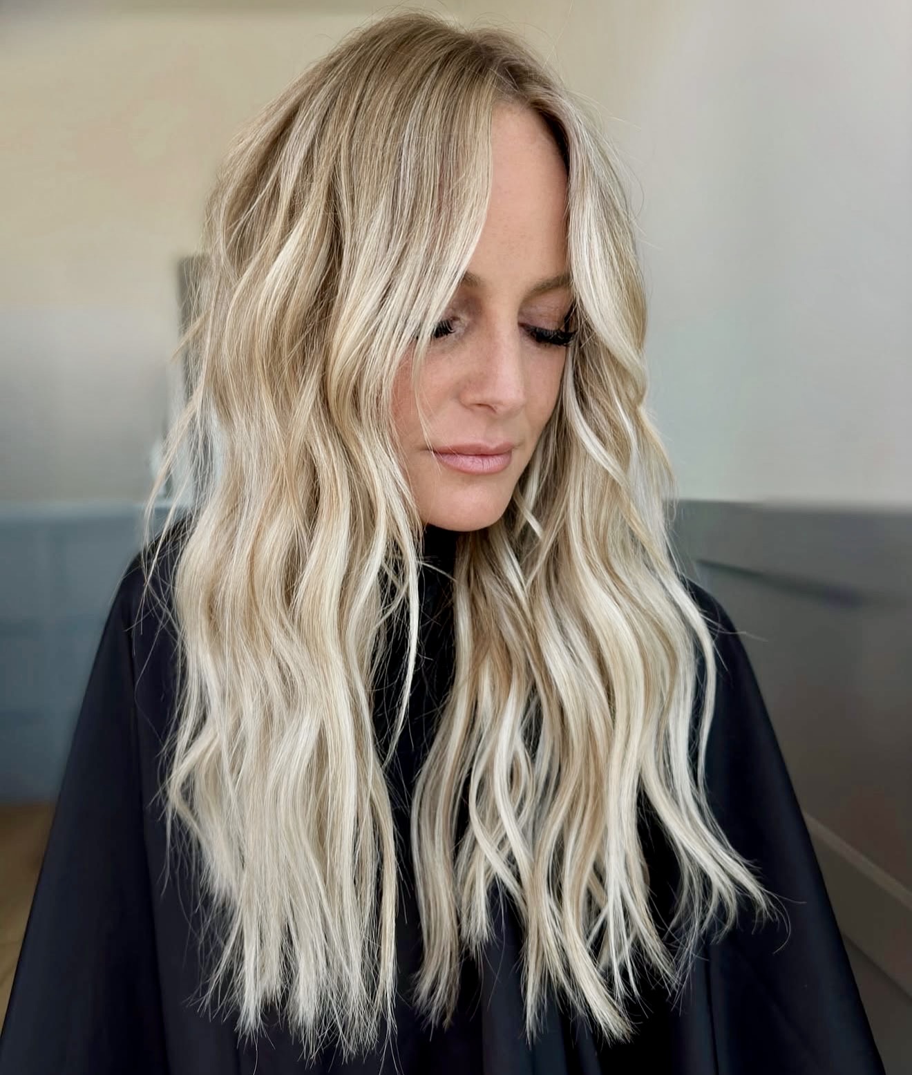 Beachy Blonde Waves With Face-Framing Layers