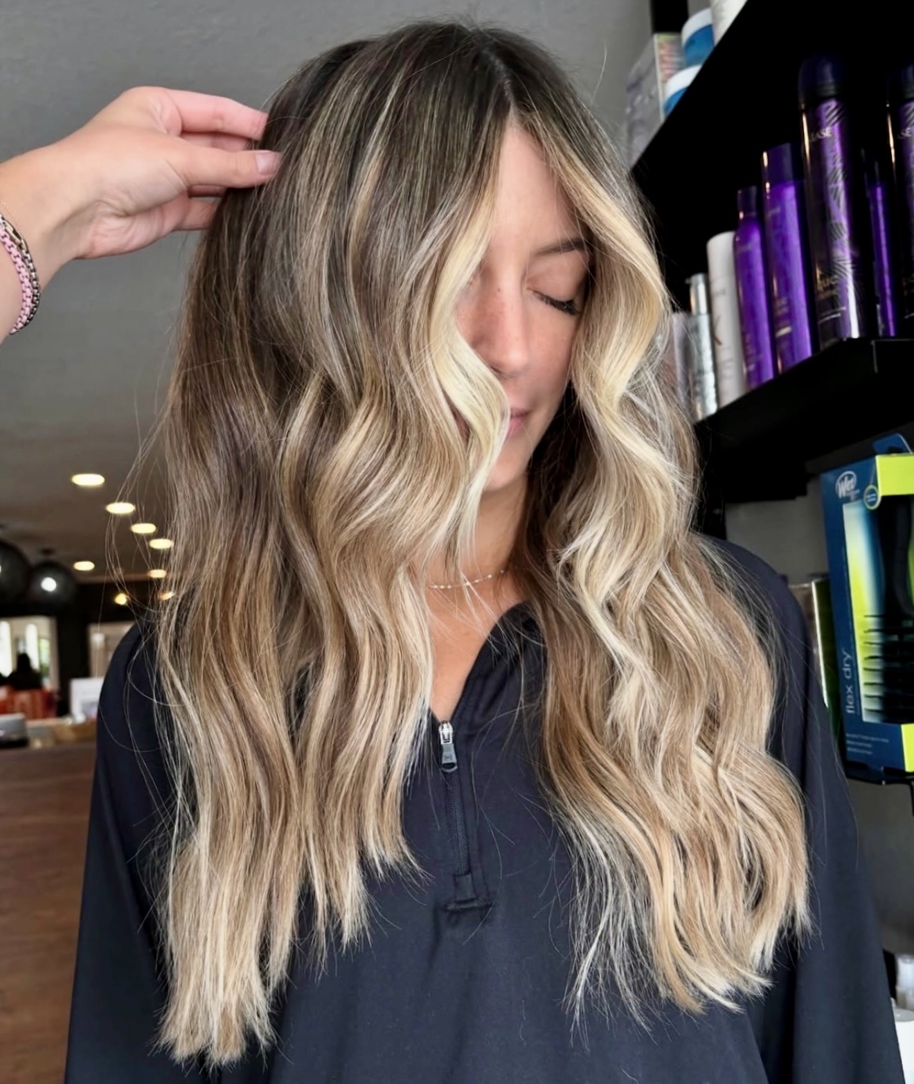 Beachy Sun-Kissed Blonde With Face Framing Layers