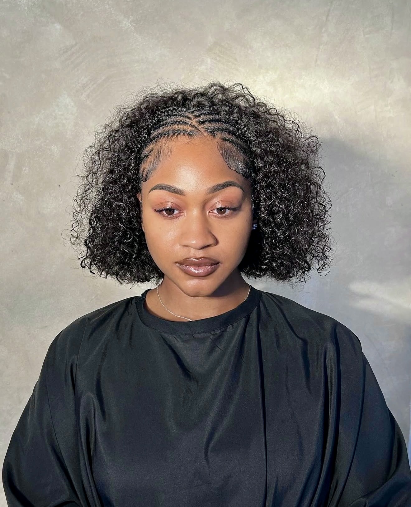 Bohemian Braids With Springy Curls Bob
