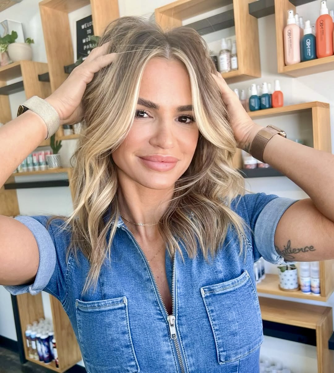 Bronde Beach Waves With Face Framing Layers