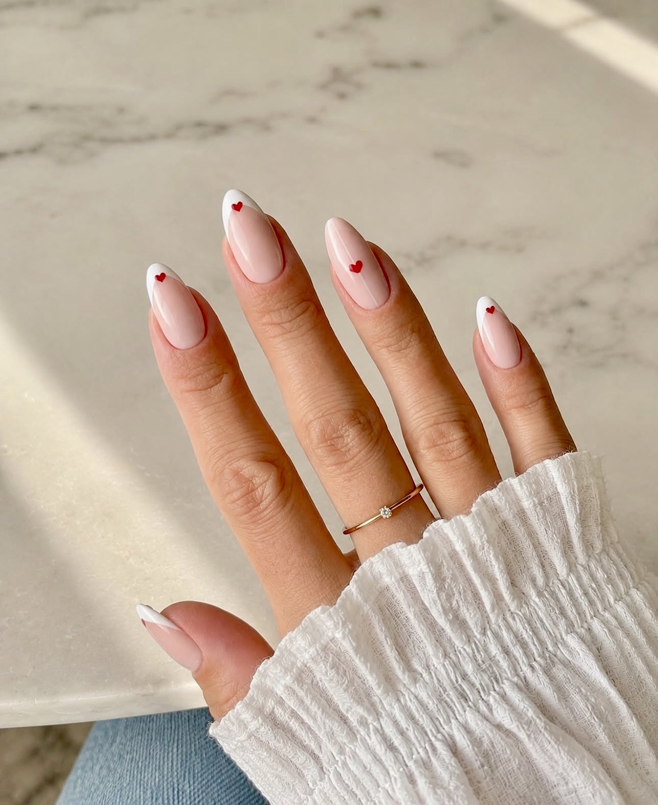 Classic French with Red Heart Accents