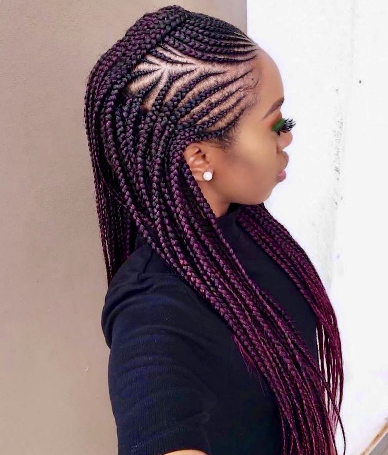 Orchid Braids With Geometric Parting