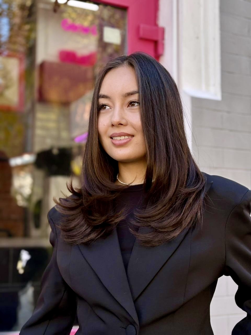 Velvety Brunette Layers With Voluminous Ends