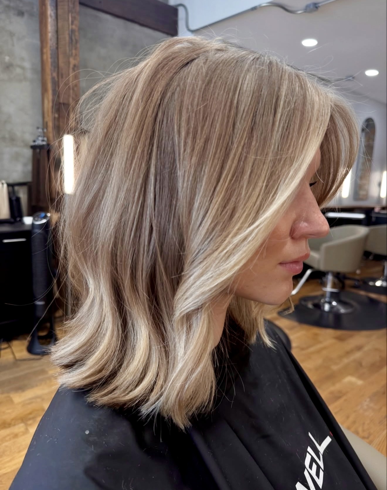 Blended Bronde Beach Waves Lob