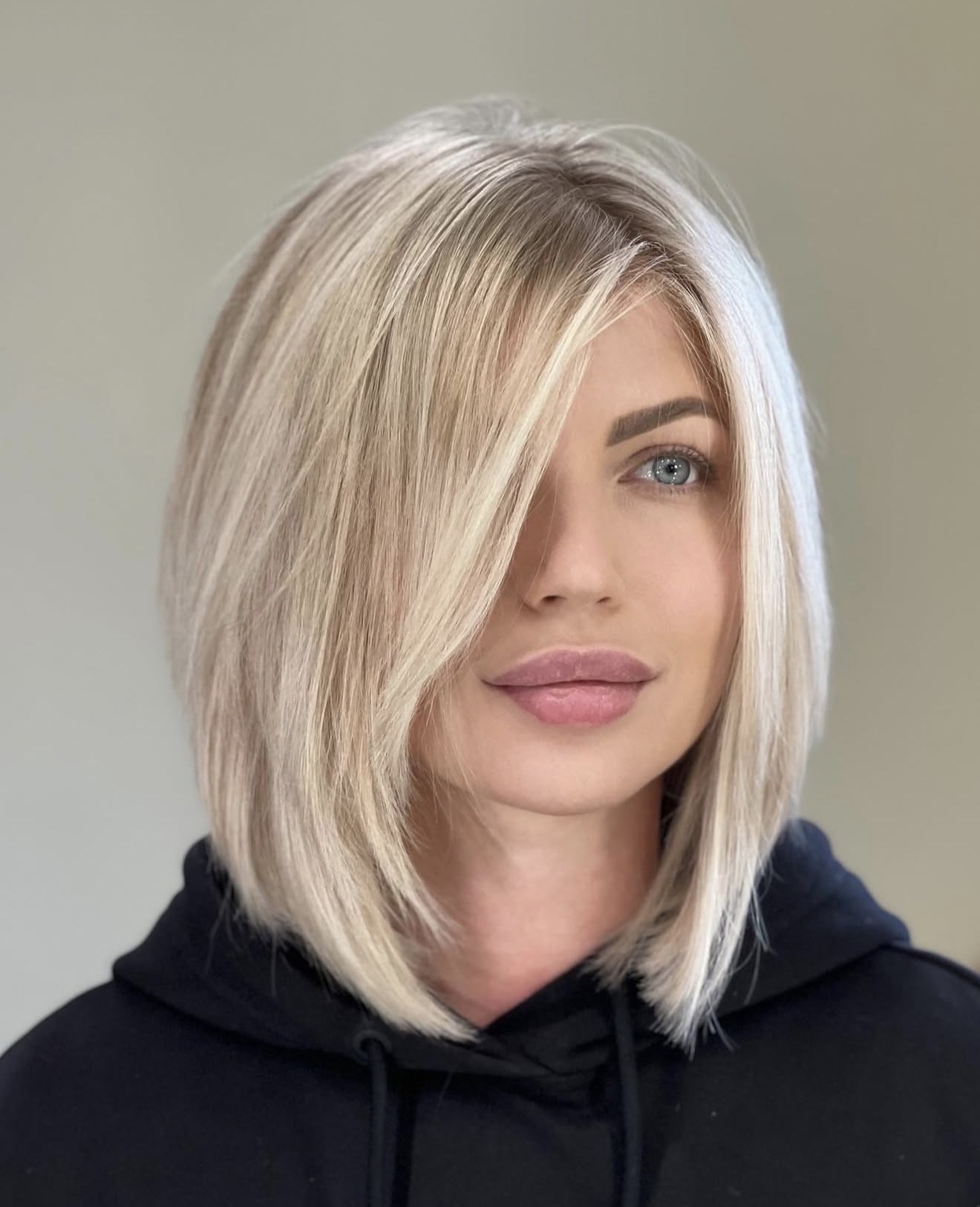 Blonde Textured Bob With Face Framing Layers