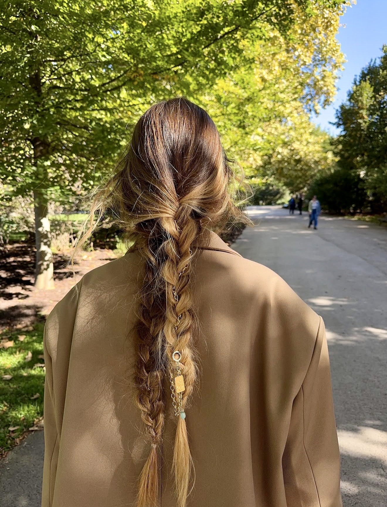 Boho Braided Hairstyle With Delicate Gold Charms