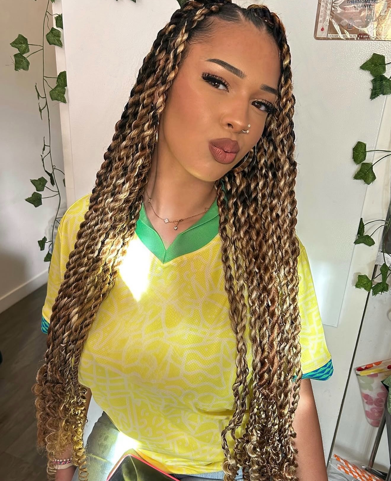 Bronde Passion Twists With Curly Ends