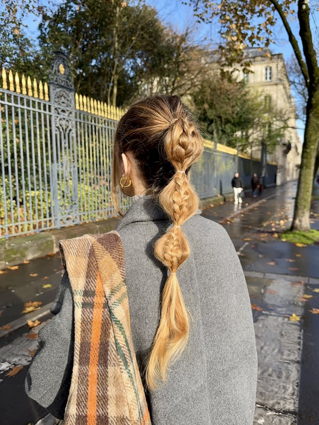 Bubble Braid With Honey Blonde Balayage