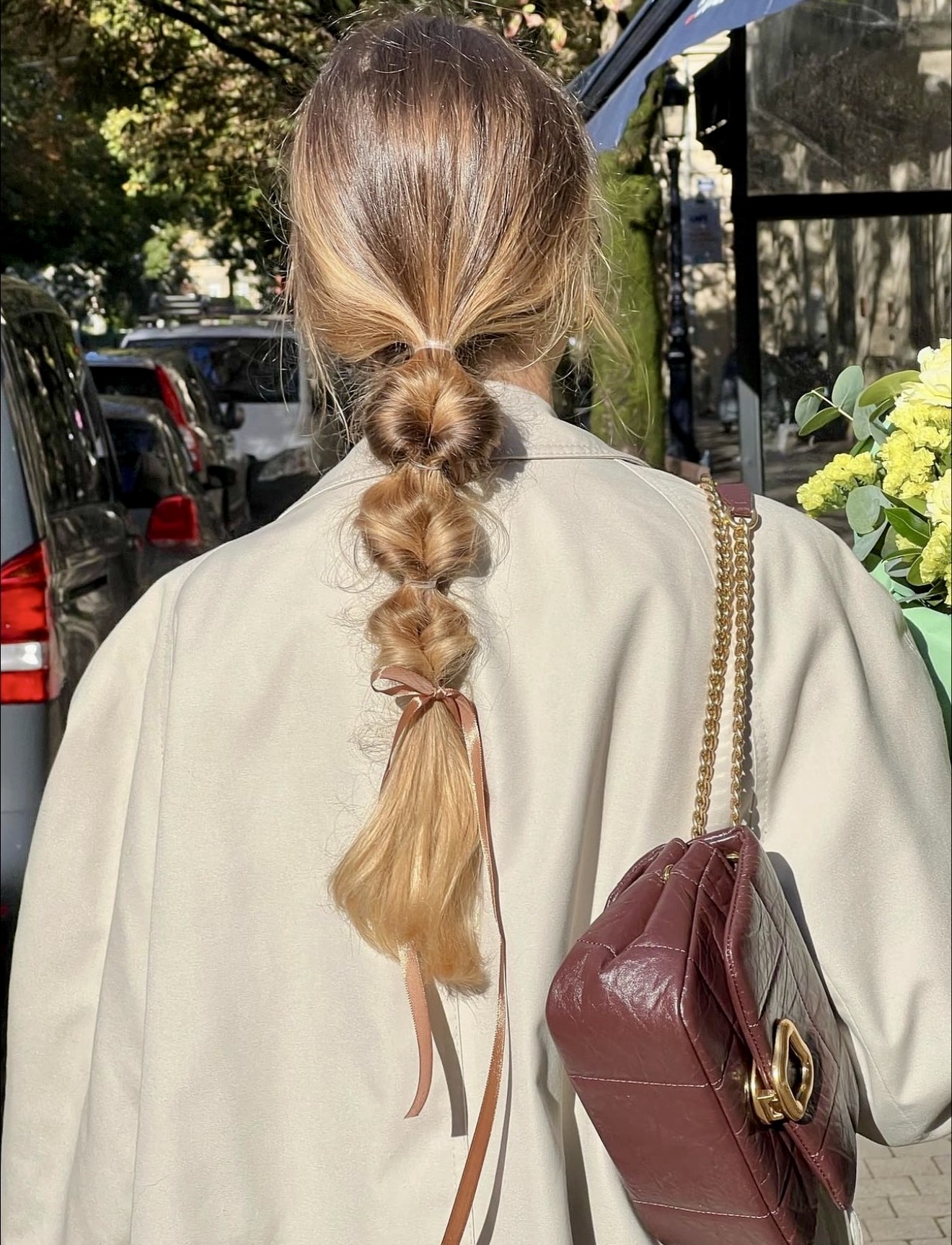 Bubble Braid Wrapped In Satin Ribbon